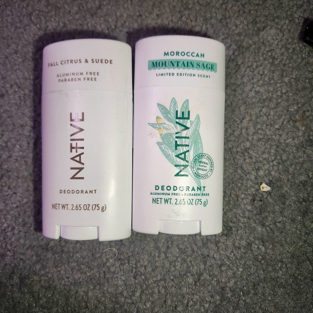 Native Deodorant Sticks - Moroccan Mountain Sage (LE) & Fall Citrus Suede BN